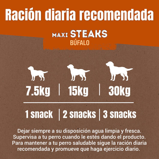 Adventuros Bifes Maxi de Búfalo para cães, , large image number null